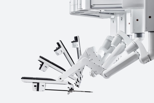 System chirurgii robotycznej da Vinci — zdjęcie poglądowe